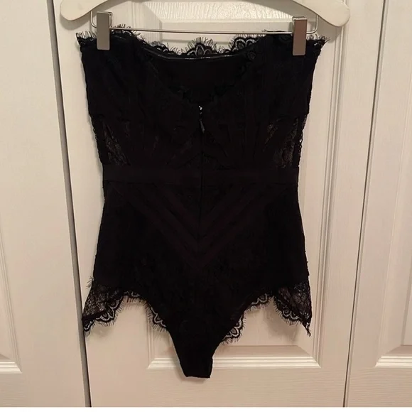 Revolve X NBD Brad Black Lace Bodysuit - Picture 4 of 6